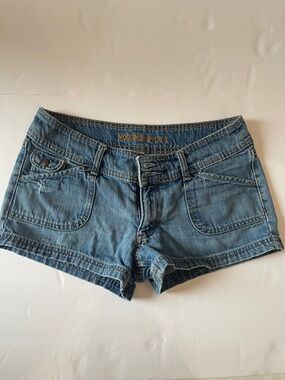 Mossimo Supply Co. Medium Blue Denim Women's Jean Shorts